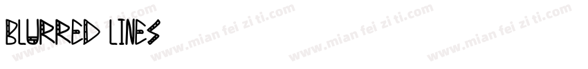 blurred lines字体转换